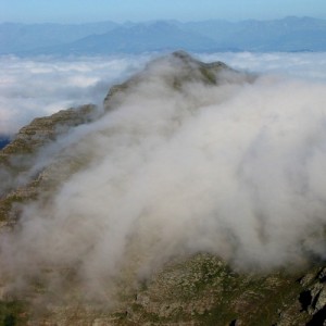 The magnificent view from the top of the climb.